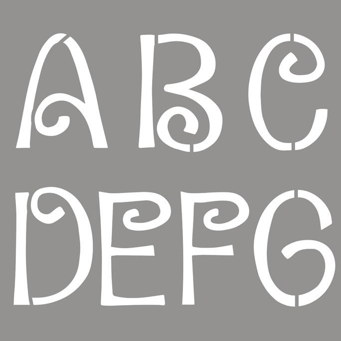 Pochoir Lettres Et Designs Joueurs 30 5 X 30 5cm Pour Papier Et Deco