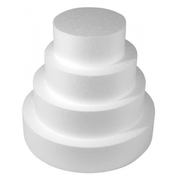  - 3700982200418 - Rayher - Pièce montée polystyrène Ø 30 à 10 cm Haut 28 cm 4 p