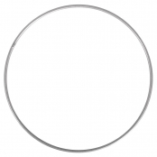 Armature abat-jour cercle ø 20 cm argent