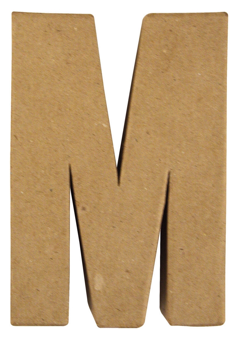 lettre en papier maché