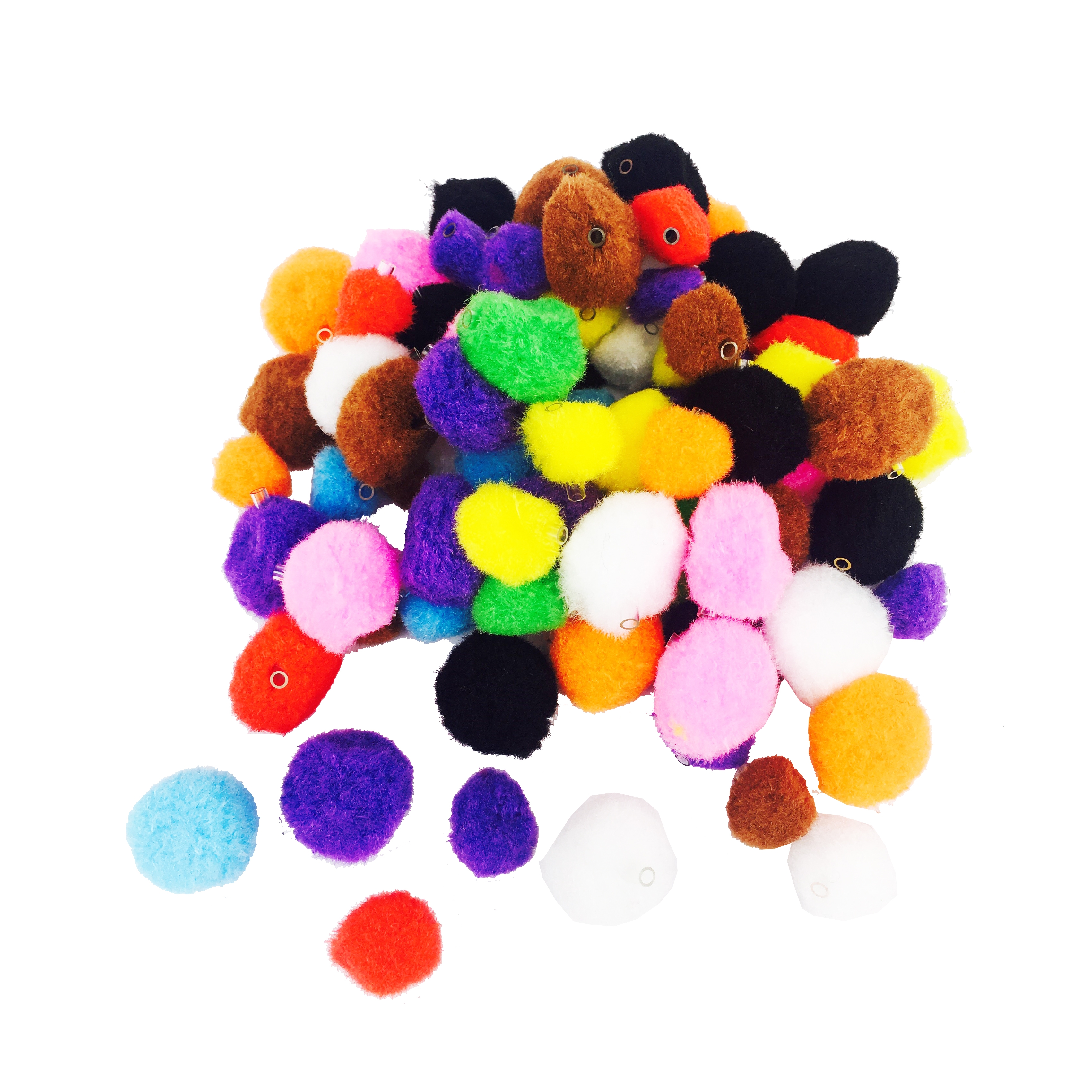 Sodertex Pompons Couleurs et Tailles Assorties 300 pi/èces