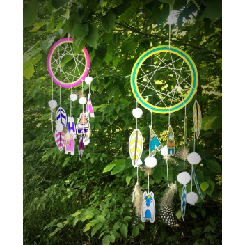 Kit Diy Attrape Reves A Fabriquer Be A Cheyen 3 Pieces Diy Enfant