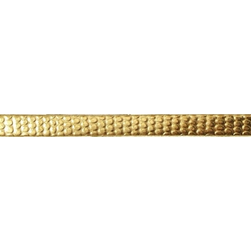 PSBRA03 - 3660246059056 - MegaCrea - Bracelet 6 mm Style croco Doré