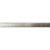Bracelet 6 mm Style croco Argenté