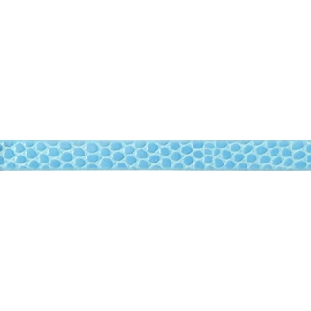 PSBRA17 - 3660246059193 - MegaCrea - Bracelet 6 mm Style croco Bleu