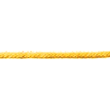 SHOK01J - 3660246032622 - MegaCrea - Collier coton ciré Fermoir mousqueton jaune - 2