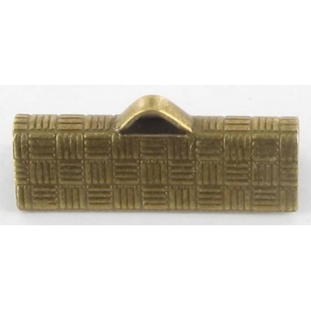 VAP14B - 3660246045905 - MegaCrea - Embout fermoir pour ruban et miyuki 19mm Bronze - 2