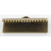 Embout fermoir pour ruban et miyuki 19mm Bronze