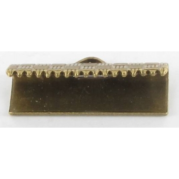 VAP14B - 3660246045905 - MegaCrea - Embout fermoir pour ruban et miyuki 19mm Bronze