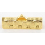Embout fermoir pour ruban et miyuki 19mm Doré
