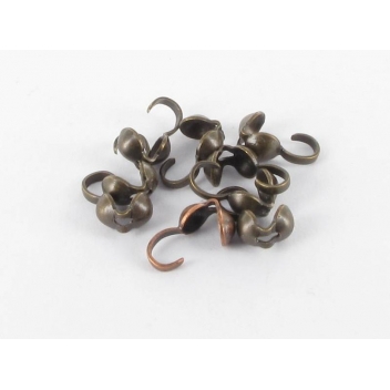 VAP44B - 3660246000782 - MegaCrea - Perle cache noeuds + crochet Bronze (lot de 10) - 2