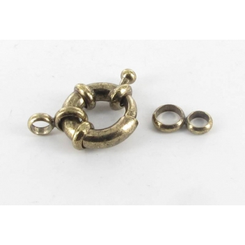 VAP46B - 3660246116681 - MegaCrea - Fermoir ressort bouée 12 mm Bronze