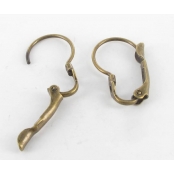 Boucles d\'oreille dormeuses à coller Bronze La paire