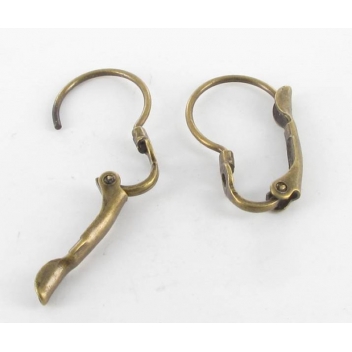 VAP66/1B - 3660246044786 - MegaCrea - Boucles d'oreille dormeuses à coller Bronze La paire