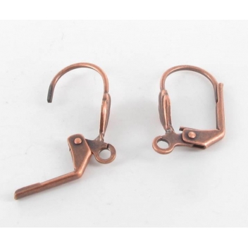 VAP66C - 3660246044748 - MegaCrea - Boucles d'oreille dormeuses à oeillet Cuivré La paire