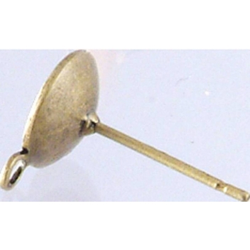 VAP701B - 3660246116889 - MegaCrea - Boucles d'oreille clou à perles Bronze La paire