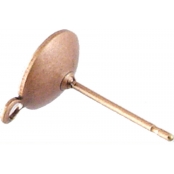 Boucles d'oreille clou à perles Cuivré La paire (lot de 10)
