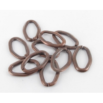 VAP83/1P - 3660246001291 - MegaCrea - Anneau brisé ovale 15x10 mm Argenté 10 pièces - 2