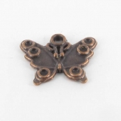 Breloque en métal Papillon Cuivré (10 pièces)