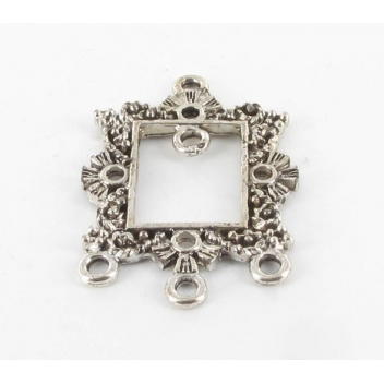BM065A - 3660246113796 - MegaCrea - Breloque pendentif Diviseur cadre Argenté