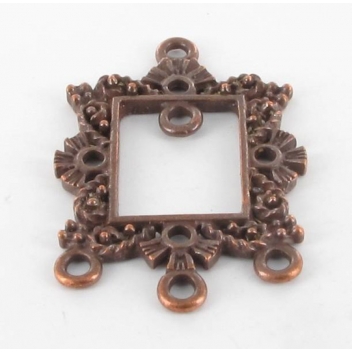 BM065C - 3660246113819 - MegaCrea - Breloque pendentif Diviseur cadre Cuivré