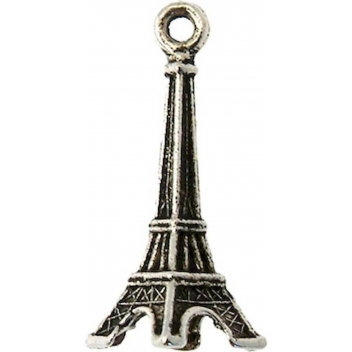 BM114A - 3660246117169 - MegaCrea - Breloque métal Tour Eiffel Argenté