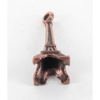 BM114C - 3660246114014 - MegaCrea - Breloque métal Tour Eiffel Cuivré