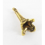 Breloque en métal Tour Eiffel Doré (10 pièces)