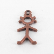 Breloque en métal bonhomme garçon Cuivré (10 pièces)