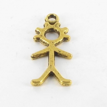 BM130D - 3660246114090 - MegaCrea - Breloque métal bonhomme garçon Doré