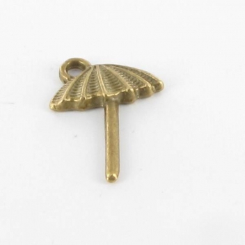 BM197B - 3660246114281 - MegaCrea - Breloque métal Ombrelle Bronze