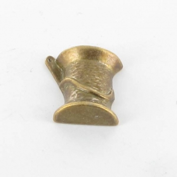 BM198B - 3660246114298 - MegaCrea - Breloque métal Bobine de fil Bronze - 2