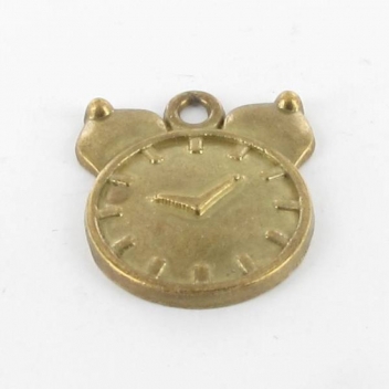 BM261B - 3660246117206 - MegaCrea - Breloque métal Réveil 20mm Bronze