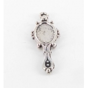 Breloque en métal Miroir Argenté (10 pièces)