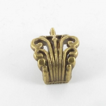 BM324B - 3660246059728 - MegaCrea - Bélière filigranée métal 17mm Bronze - 2
