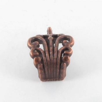 BM324C - 3660246059735 - MegaCrea - Bélière filigranée métal 17mm Cuivré - 2