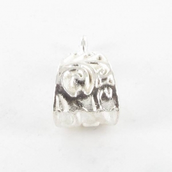 BM325A - 3660246059759 - MegaCrea - Bélière filigranée métal 20mm Argenté - 2