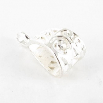BM325A - 3660246059759 - MegaCrea - Bélière filigranée métal 20mm Argenté