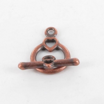 FE86C - 3660246114731 - MegaCrea - Fermoir toggle coeur Cuivré