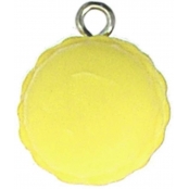 Macaron pâte polymère Ø 15 mm Citron