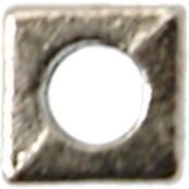 Perle métal grand trou 8mm Dé