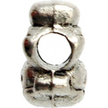 MGT14A - 3660246007392 - MegaCrea - Perle métal grand trou 15mm Bonhomme