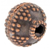 Perle métal ronde Ø11 mm Cuivré