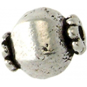 Perle métal ronde Ø 1 cm Argenté (10 pièces)