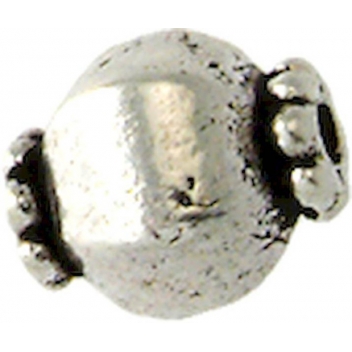 PM077A - 3660246042560 - MegaCrea - Perle métal ronde Ø 1 cm Argenté