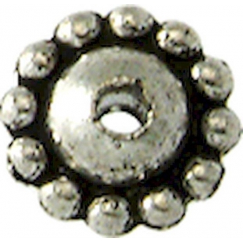 PM078A - 3660246115424 - MegaCrea - Perle métal soucoupe Ø 8 mm Argenté