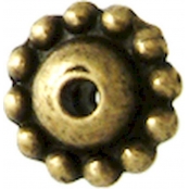 Perle métal soucoupe Ø 8 mm Bronze (10 pièces)