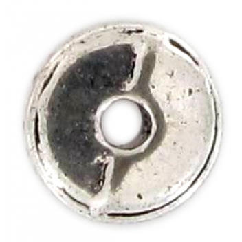 PM081A - 3660246051302 - MegaCrea - Perle rondelle métal Ø 8 mm Argenté - 2