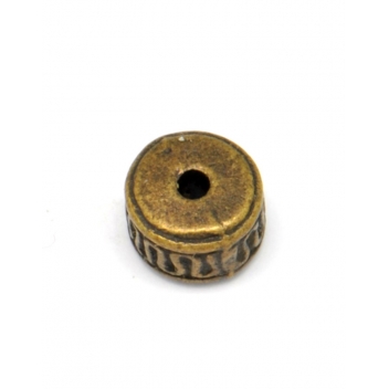 PM081B - 3660246115493 - MegaCrea - Perle rondelle métal Ø 8 mm Bronze - 3