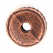 Perle rondelle métal Ø 8 mm Cuivré (lot de 10)
